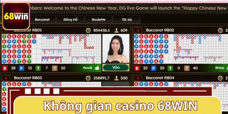 Khám phá không gian đẳng cấp quốc tế tại casino 68WIN